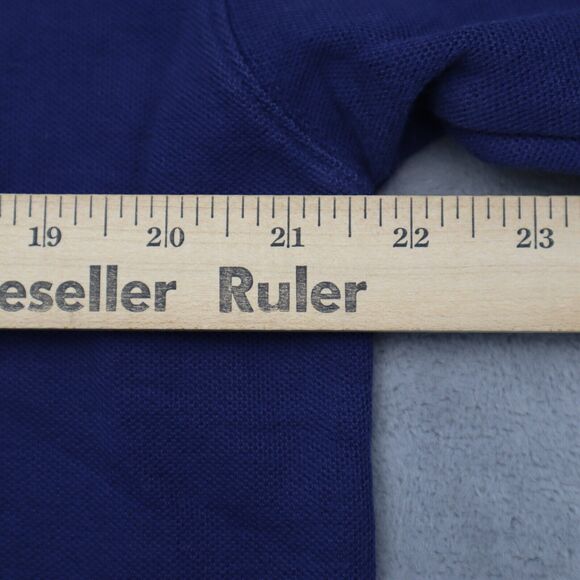 L L Bean Shirt Mens Medium Blue Polo Short Sleeve Collar Neck Tee - Picture 5 of 16